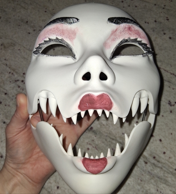 EUC 3D Printed Demon Geisha Moveable Jaw Mask! - Picture 8 of 16